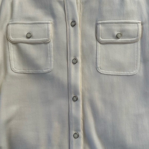 Jones New York Cream Button-Up Shirt, Size M - Picture 8 of 9
